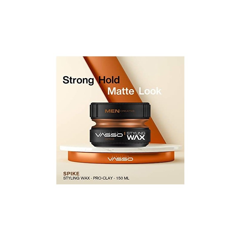 VASSO HAARSTYLING WACHS CLAY SPIKE CERA 150 ML. Vasso - 3