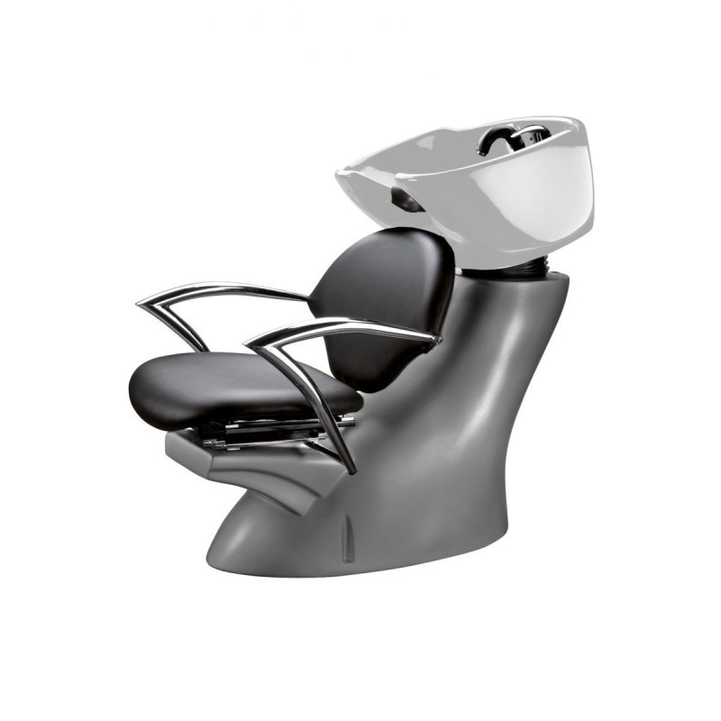 LAVATESTA STIL' ARGENTO CON CERAMICA NERA