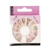 RODA DE NAIL ART COM STRASS STRASS COLORIDA 600 UNIDADES