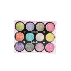 GLITTER PER A NAIL ART ASSORTITS 1G X 12 COLORS