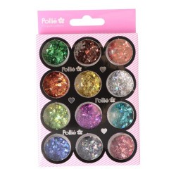 GLITTER FLAKE ROMBOS NAIL ART 1,5 GR. 
