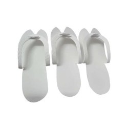 SACO DE 12 PARES DE TÊNIS DE PEDICURE BRANCOS