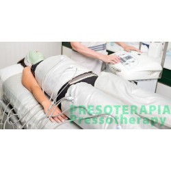 CALÇA DE PRESSOTERAPIA DE PLÁSTICO BRANCO SEM ELÁSTICO