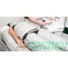 CALÇA DE PRESSOTERAPIA DE PLÁSTICO BRANCO SEM ELÁSTICO