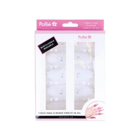 CLIPS SOAK OFF REMOVER DE 10 UNIDADES: Color - Blanco