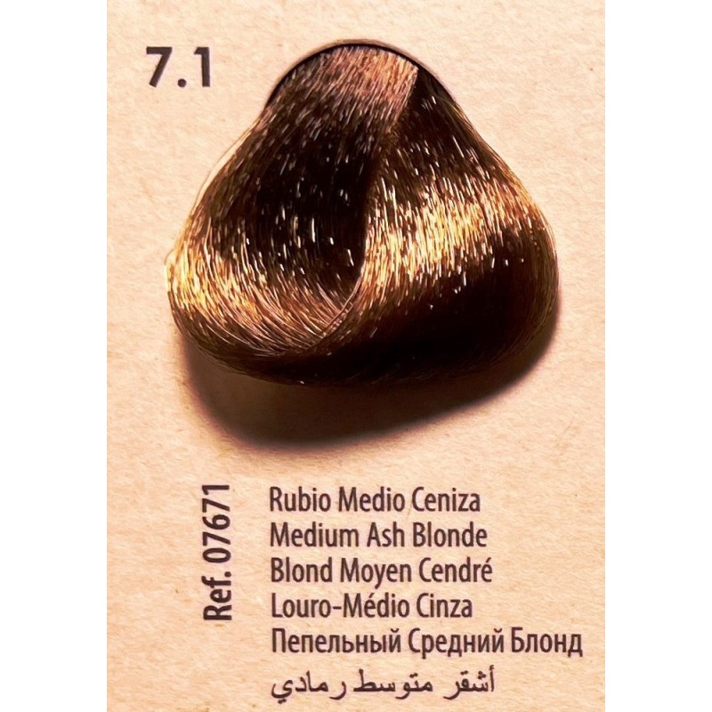 FRESH COLOUR Nº7.1 RUBIO MEDIO CENIZA FREE AMMONIA