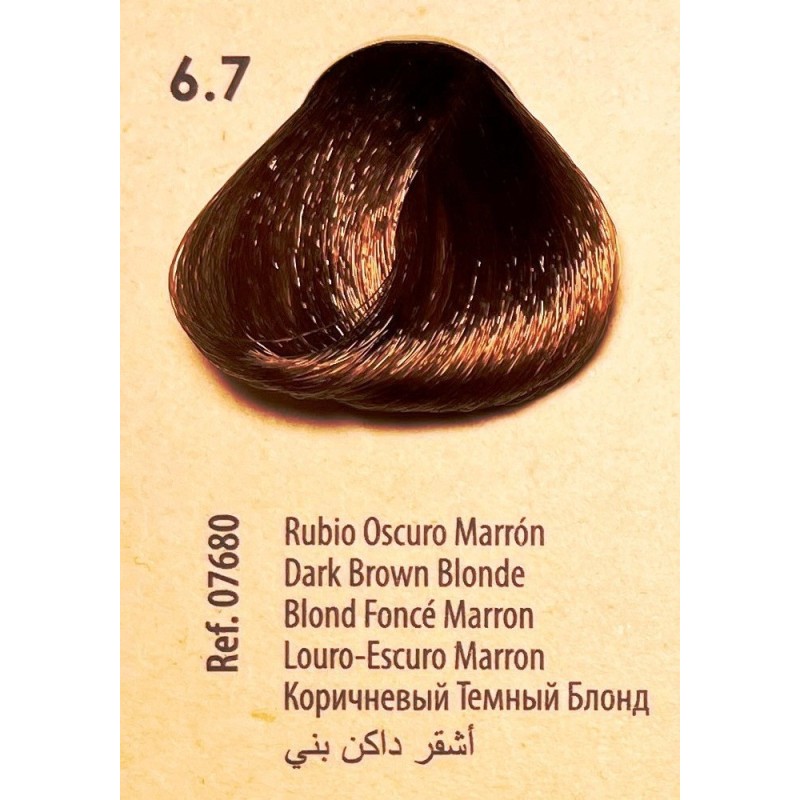 FRESH COLOUR Nº6.7 RUBIO OSCURO MARRÓN FREE AMMONIA