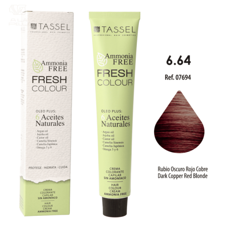 FRESH COLOUR Nº6.64 RUBIO OSCURO ROJO COBRE FREE AMMONIA