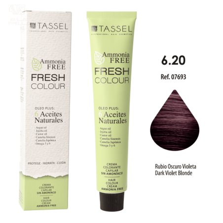 FRESH COLOUR Nº6.20 RUBIO OSCURO VIOLETA FREE AMMONIA