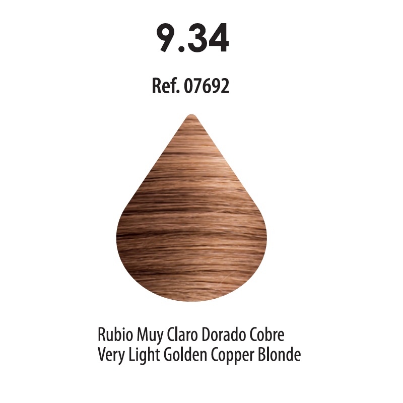 FRESH COLOUR Nº9.34 RUBIO MEDIO CLARO DORADO COBRE FREE AMMONIA