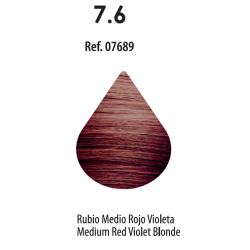 FRESH COLOUR Nº7.6 RUBIO MEDIO ROJO VIOLETA FREE AMMONIA