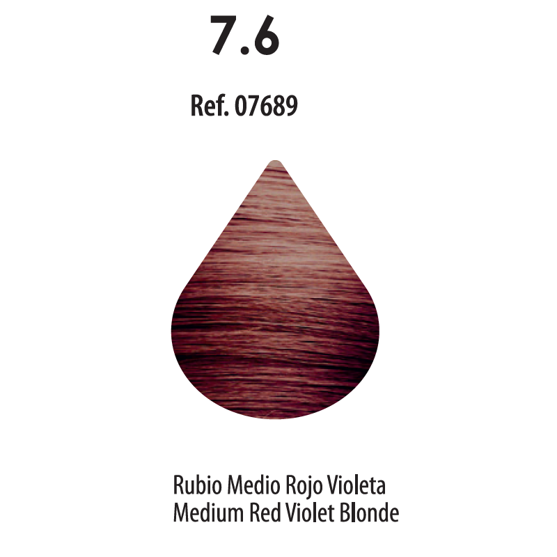 FRESH COLOUR Nº7.6 RUBIO MEDIO ROJO VIOLETA FREE AMMONIA