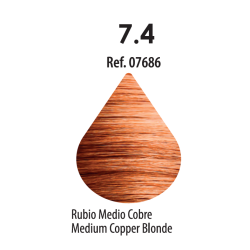 FRESH COLOUR Nº7.4 RUBIO MEDIO COBRE FREE AMMONIA