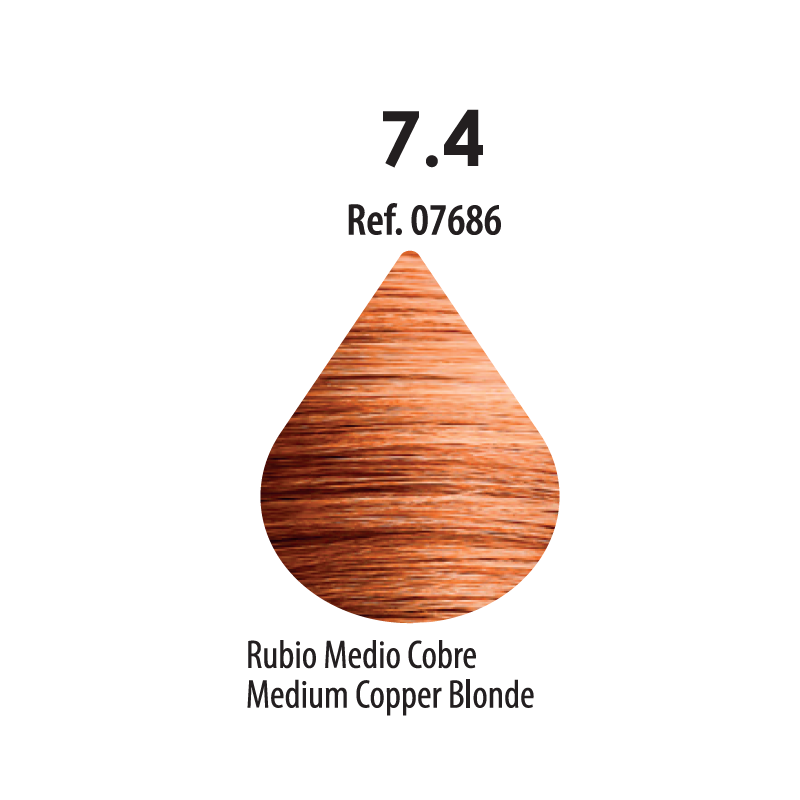 FRESH COLOUR Nº7.4 RUBIO MEDIO COBRE FREE AMMONIA