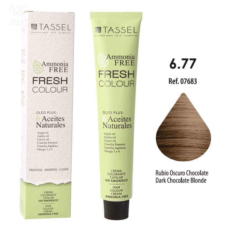 FRESH COLOUR Nº6.77 RUBIO OSCURO CHOCO FREE AMMONIA
