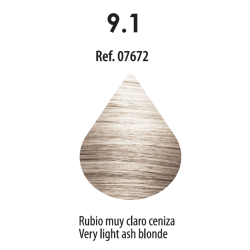 FRESH COLOUR Nº9.1 RUBIO MUY CLARO CENIZA FREE AMMONIA