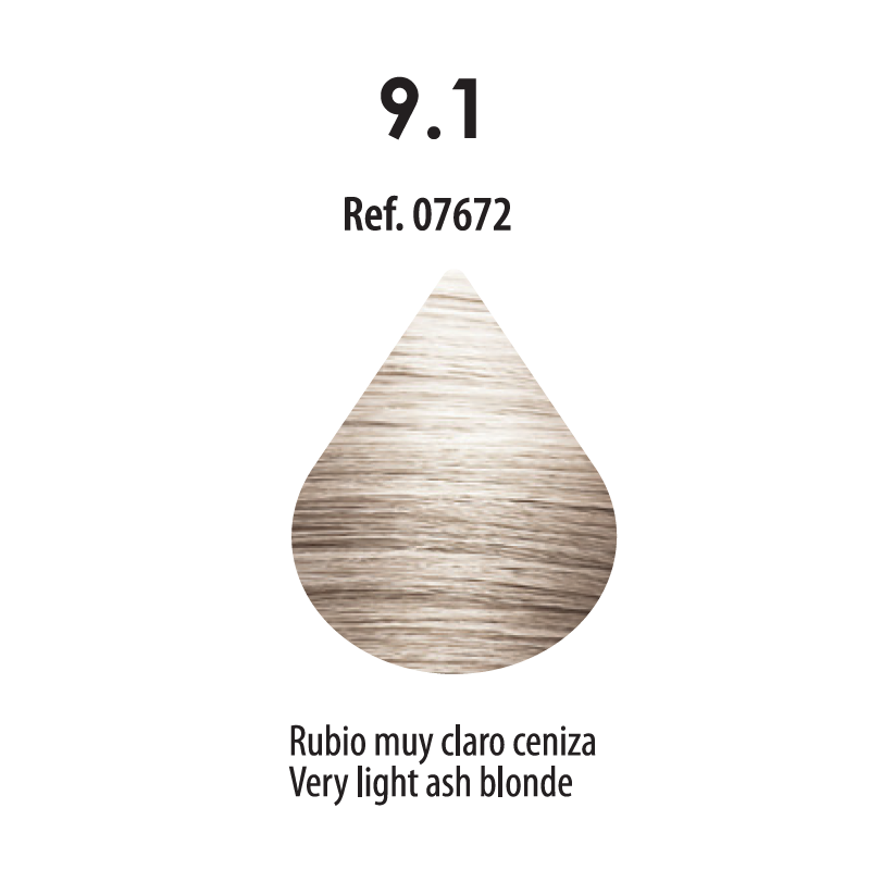 FRESH COLOUR Nº9.1 RUBIO MUY CLARO CENIZA FREE AMMONIA