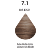 FRESH COLOUR Nº7.1 RUBIO MEDIO CENIZA FREE AMMONIA