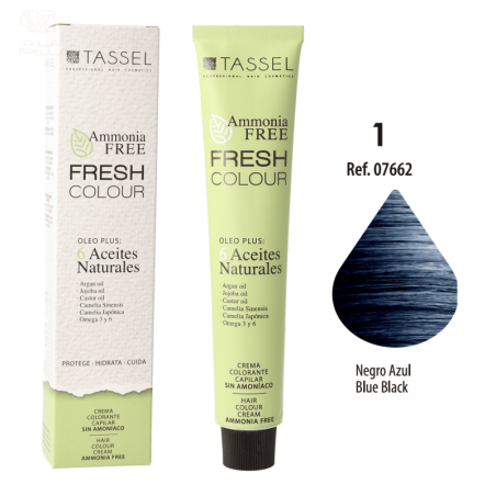 FRESH COLOUR Nº1 NEGRO AZUL FREE AMMONIA