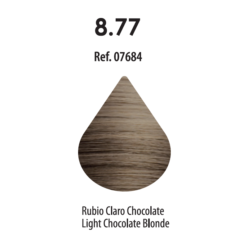 FRESH COLOUR Nº8.77 RUBIO CLARO CHOCO  FREE AMMONIA
