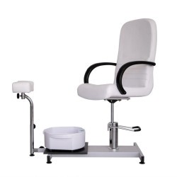 SILLA PEDICURA CON BAÑERA ASTRA BLANCA