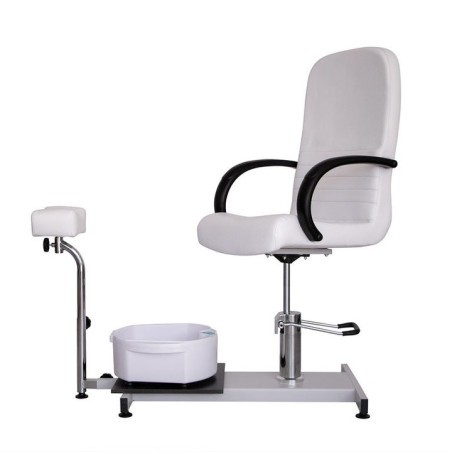 SILLA PEDICURA CON BAÑERA ASTRA BLANCA