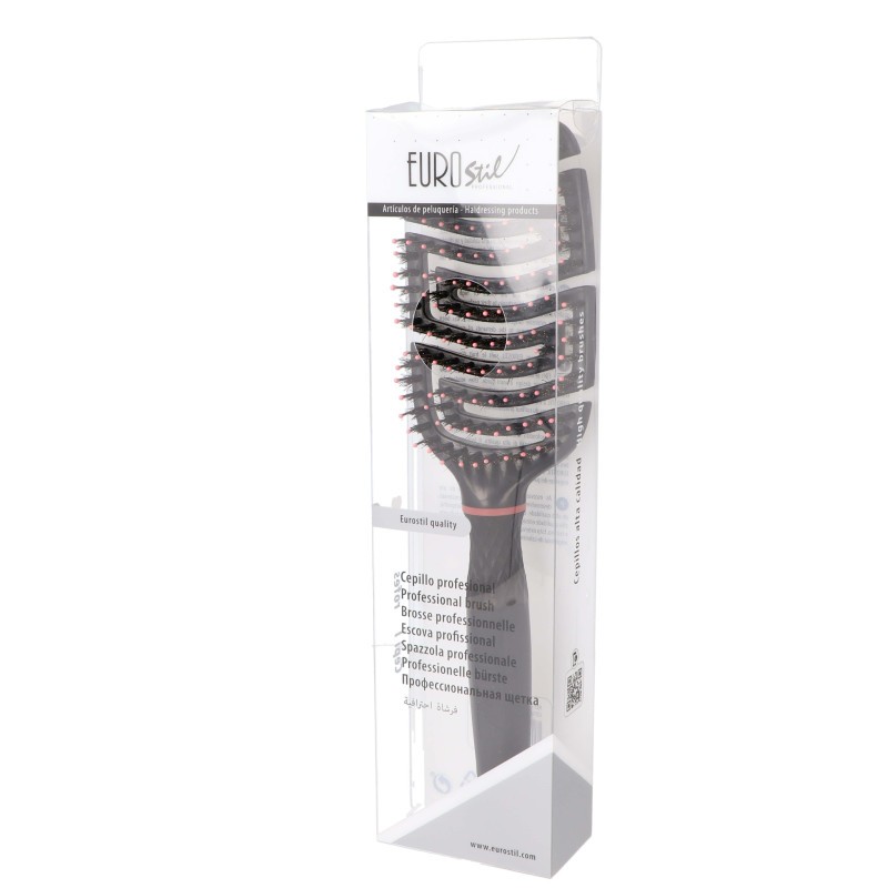 Cepillo flexible de doble púa en caja