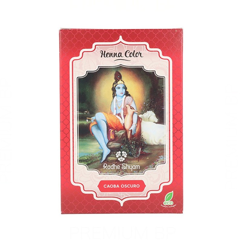 Radhe Shyam Henna En Pols Caoba Fosc 100G