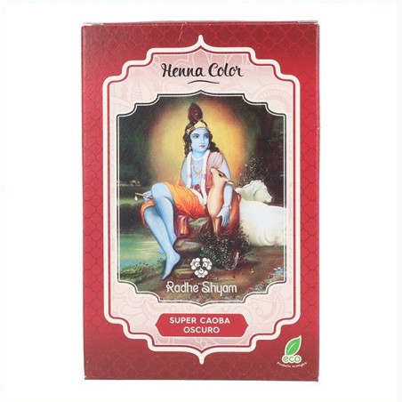 Radhe Shyam Henna En Polvo Super Caoba Oscuro 100G