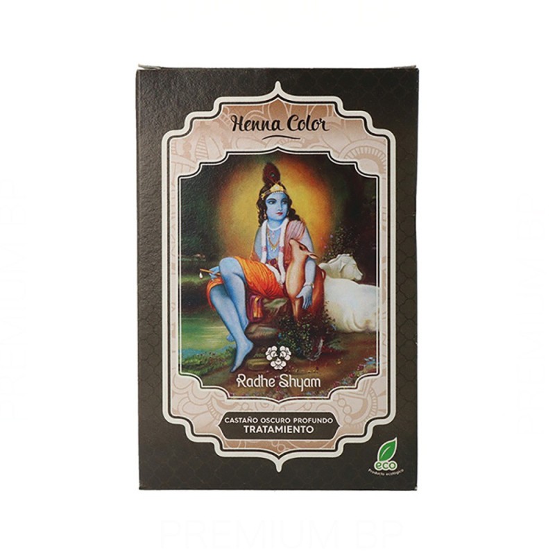 Radhe Shyam Henna En Pols Castany fosc Profund Tractament 100G (2-Borses)