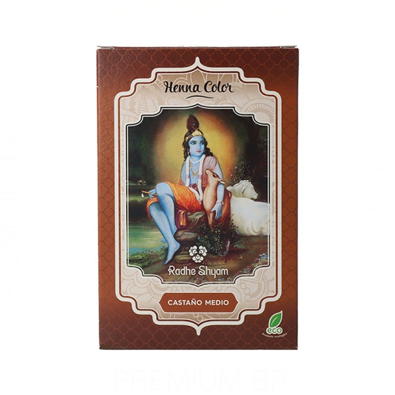 Radhe Shyam Henna En Pols Castanyer Mitjà 100G