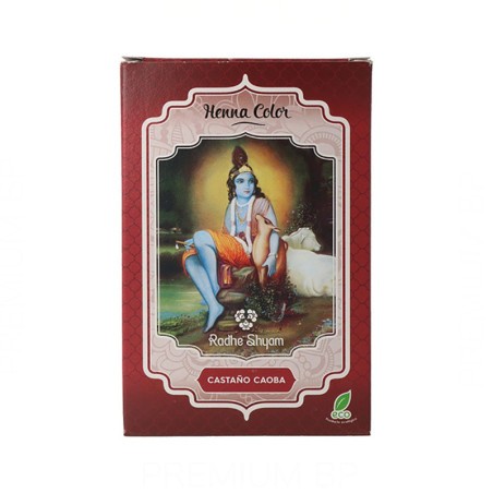 Radhe Shyam Henna En Polvo Castaño Caoba 100G