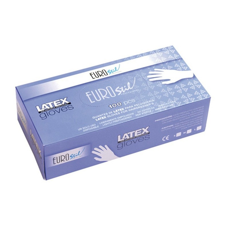 CAJA 100 GUANTES LATEX BLANCO : Talla - M