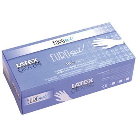 CAJA 100 GUANTES LATEX BLANCO : Talla - M