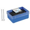 CAJA 200 CLIPS EUROSTIL 60 MM : Color - Negro