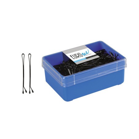 CAJA 300 CLIPS BOLA EUROSTIL 50 MM : Color - Negro