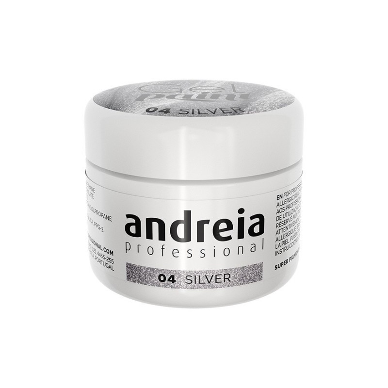 Andreia Gel Paint Silver 04 4 ml