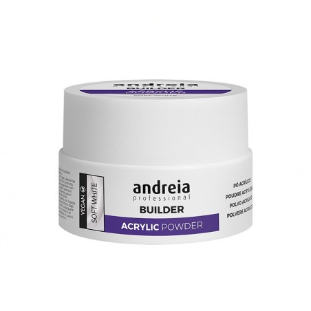 Andreia Professional Builder Acrylic Powder Polvos Acrílicos Soft White 20 g