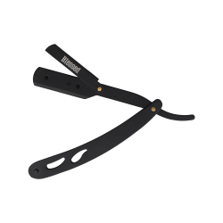 FACA BORBOLETA COM CABO DE METAL PRETO BLESSED