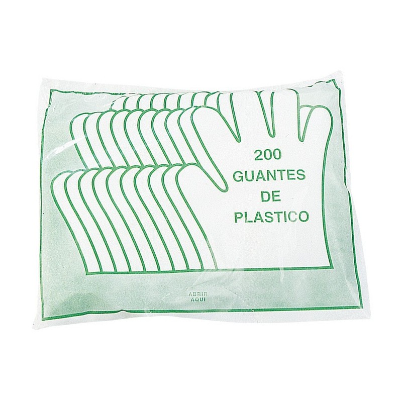 SACCHETTO 200 GUANTI DI PLASTICA