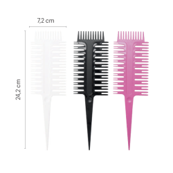 KAMM FÜR STRÄHNE IN FUCHSIA, SCHWARZ UND WEISS