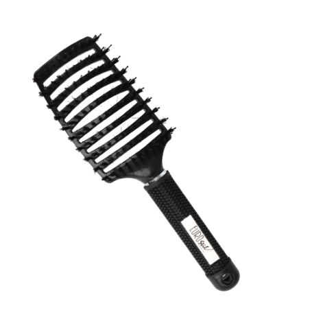 BROSSE D'ÉVENT EN NYLON NOIR DOUBLE COURBÉE
