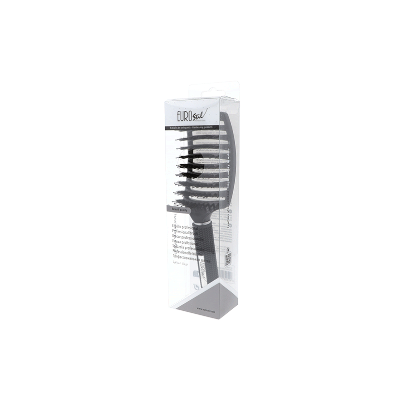 CEPILLO VENT CURVO DOBLE NYLON NEGRO