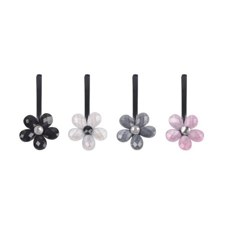 KARTON 12 SCHWARZE CLIPS GLÄNZENDE STEINE