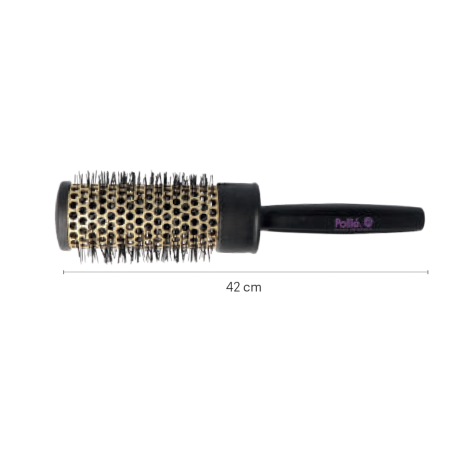 BROSSE THERMIQUE 42MM TUBE DORÉ POLLIE 168 M/PLAS.