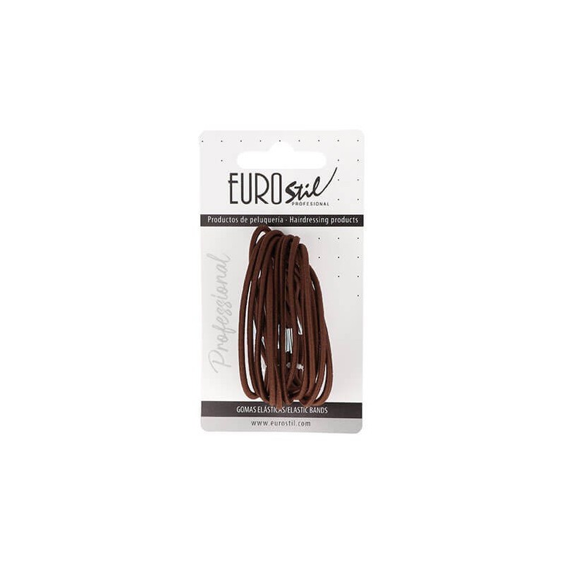 CARTON 15 GOMAS FINAS COLOR MARRÓN