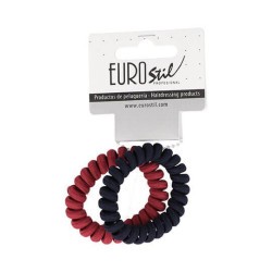 PACK 2 CAOUTCHOUCS SPIRAUX DOUBLÉS BLEU ET ROUGE