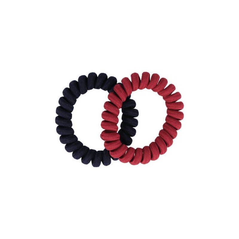 PACK 2 SPIRALGUMMIS UMMANTELT BLAU UND ROT
