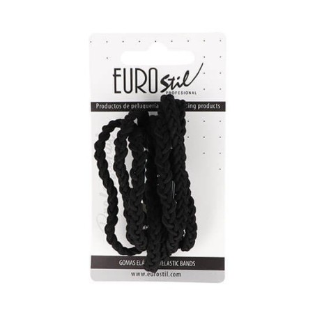 CARTONE 8 ELASTICI INTRECCIATI COLORE NERO
