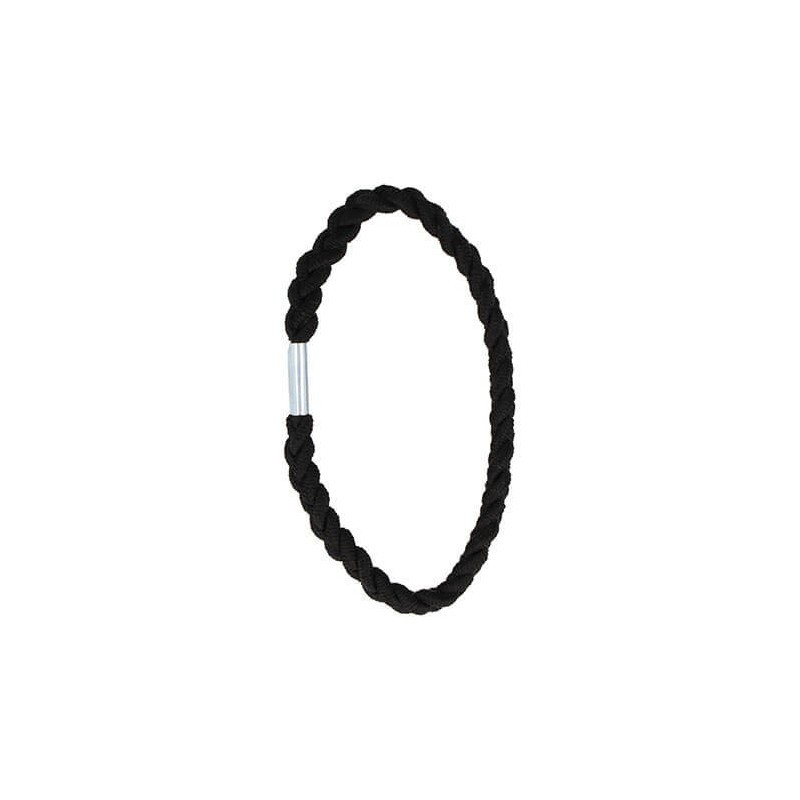CARTON 8 GOMAS TRENZADAS COLOR NEGRO